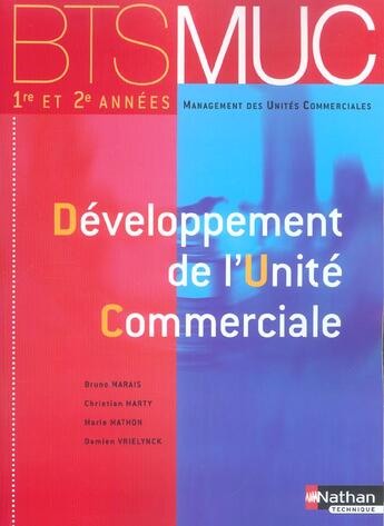 Couverture du livre « DEVELOPPEMENT DE L'UNITE COMMERCIALE ; MUC » de Bruno Marais aux éditions Nathan