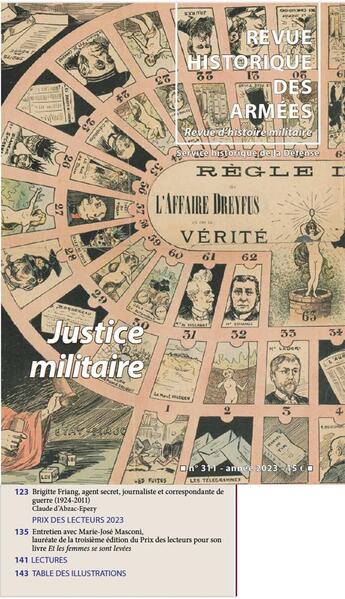 Couverture du livre « N° 311 La justice militaire : Revue d'histoire militaire » de Gilles Ferragu et David Gilles et Collectif et Valentin Grandclaude et Mathieu Raynal aux éditions Service Historique De La Defense