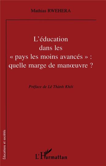 Couverture du livre « L'EDUCATON DANS LES 