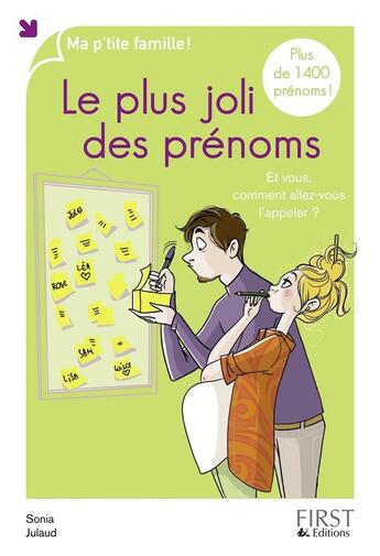 Couverture du livre « Le plus joli des prénoms (3e édition) » de Sonia Julaud aux éditions First