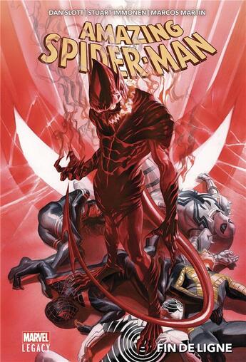 Couverture du livre « The amazing Spider-Man t.2 : fin de ligne » de Dan Slott et Martin et Stuart Immonen aux éditions Panini