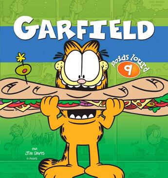 Couverture du livre « Garfield - poids lourd Tome 9 » de Jim Davis aux éditions Presses Aventure