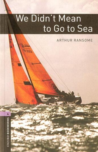 Couverture du livre « We didn't mean to go to sea » de Arthur Ransome aux éditions Oxford Up Elt