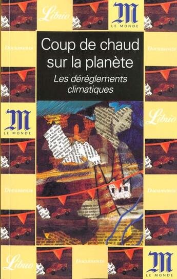 Couverture du livre « Coup de chaud sur la planete - en coedition avec le journal le monde » de  aux éditions J'ai Lu