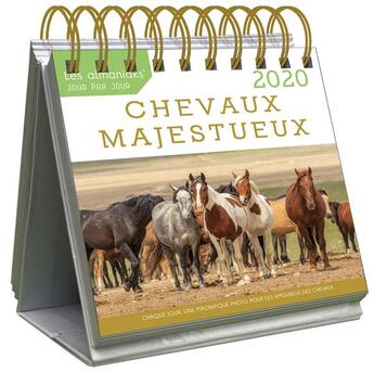 Couverture du livre « Le grand almaniak chevaux majestueux (édition 2020) » de  aux éditions Editions 365