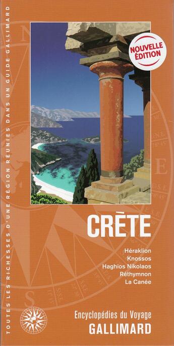 Couverture du livre « Crète ; Héraklion, Knossos, Haghios Nikolaos, Réthymnon, La Canée (édition 2020) » de Collectif Gallimard aux éditions Gallimard-loisirs