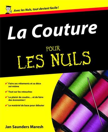 Couverture du livre « Couture pour les nuls » de Jan Saunders Maresh aux éditions First