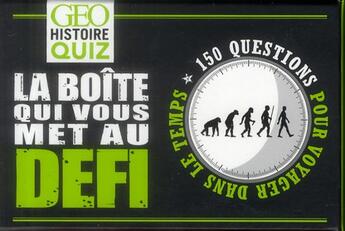 Couverture du livre « Géo quiz histoire ; voyagez dans l'histoire » de  aux éditions Geo Histoire