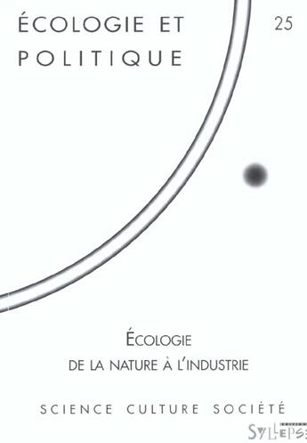 Couverture du livre « L'Ecologie Industrielle » de  aux éditions Syllepse