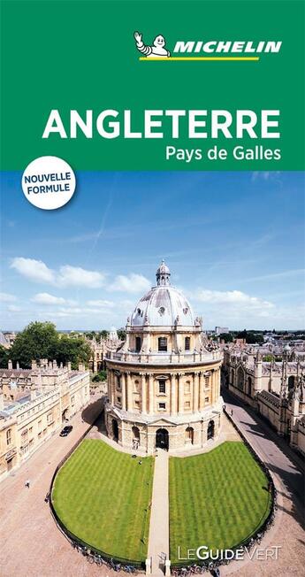 Couverture du livre « Le guide vert : Angleterre ; Pays de Galles (édition 2019) » de Collectif Michelin aux éditions Michelin