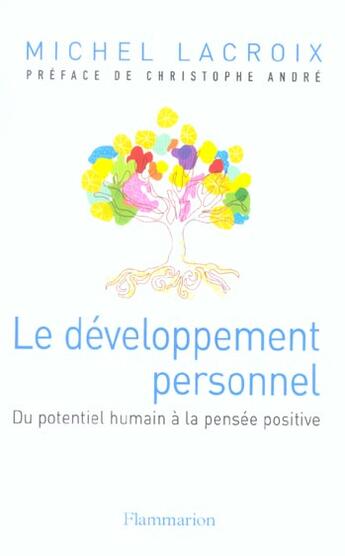 Couverture du livre « Le Développement personnel : du potentiel humain à la pensée positive » de Michel Lacroix aux éditions Flammarion