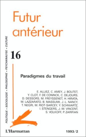 Couverture du livre « Paradigmes du travail » de  aux éditions Editions L'harmattan