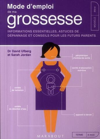 Couverture du livre « Mode d'emploi de ma grossesse ; informations essentielles, astuces de dépannage et conseils pour les futurs parents » de Jordan-S+Ufberg-D aux éditions Marabout