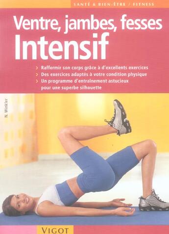 Couverture du livre « Ventre, jambes, fesses intensif » de Nina Winkler aux éditions Vigot