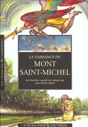 Couverture du livre « La naissance du mont saint-michel » de Jean-Olivier Heron aux éditions Actes Sud