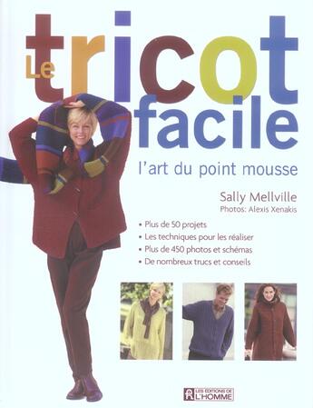 Couverture du livre « Tricot facile » de Merville/Xenakis aux éditions Editions De L'homme