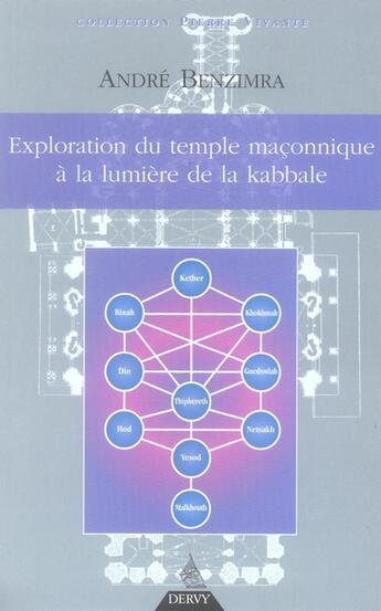 Couverture du livre « Le temple maçonnique à la lumière de la kabbale » de Benzimra/Segall aux éditions Dervy