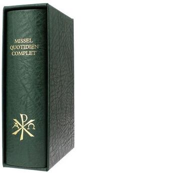 Couverture du livre « Missel Quotidien Complet (Vert) » de  aux éditions Sainte Madeleine