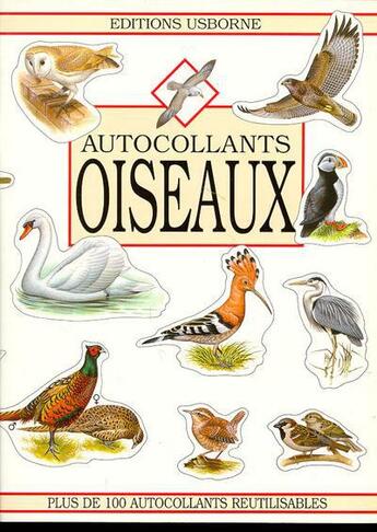 Couverture du livre « Autocollants oiseaux » de  aux éditions Usborne