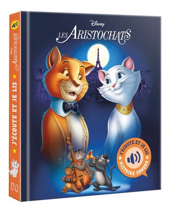 Couverture du livre « J'écoute et je lis : les Aristochats : L'histoire du film » de Disney aux éditions Disney Hachette