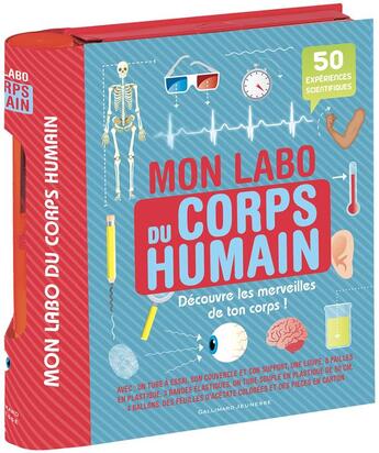 Couverture du livre « Mon labo du corps humain » de Sally Macgill aux éditions Gallimard-jeunesse