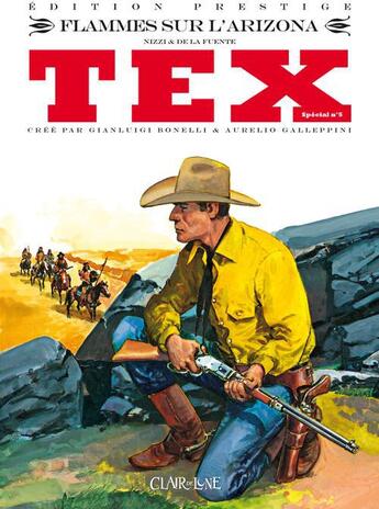 Couverture du livre « Tex spécial t.5 ; flammes sur l'Arizona » de Victor De La Fuente et Claudio Nizzi aux éditions Clair De Lune