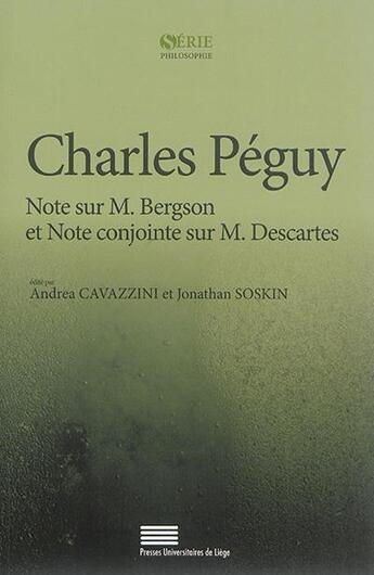 Couverture du livre « Note sur m. bergson » de Charles Peguy aux éditions Pulg