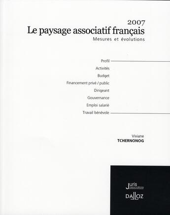 Couverture du livre « Le paysage associatif français » de Tchernonog-V aux éditions Juris Editions