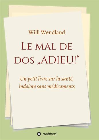 Couverture du livre « Le mal de dos 