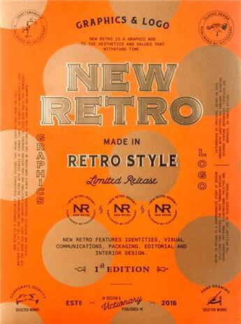 Couverture du livre « New retro : 20th anniversary edition: graphics & logos in retro style » de Victionary aux éditions Victionary