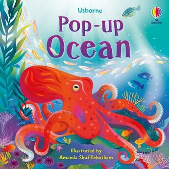 Couverture du livre « Pop-up Ocean » de Lizzie Cope et Amanda Shufflebotham aux éditions Usborne