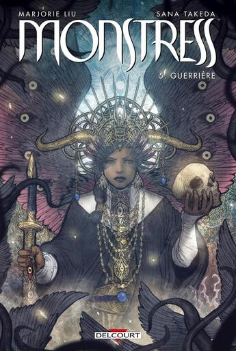 Couverture du livre « Monstress Tome 5 : guerrière » de Sana Takeda et Marjorie M. Liu aux éditions Delcourt