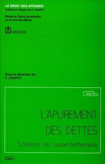 Couverture du livre « L'apurement des dettes, solution au surendettement » de  aux éditions Lexisnexis