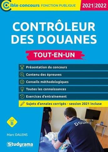 Couverture du livre « Contrôleur des douanes (édition 2021/2022) » de Marc Dalens aux éditions Studyrama