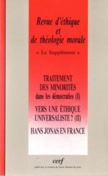 Couverture du livre « Revue d'ethique et de theologie morale 194 » de Collectif Retm aux éditions Cerf