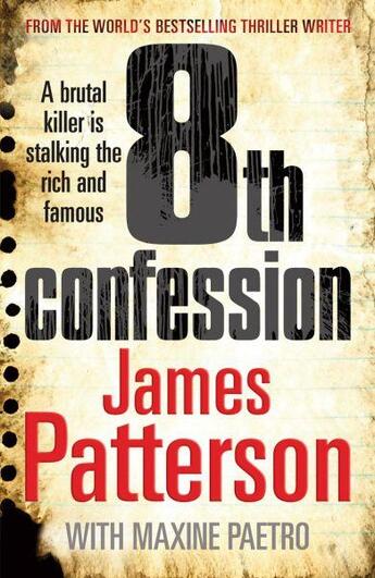 Couverture du livre « 8th confession » de James Patterson et Maxine Paetro aux éditions 