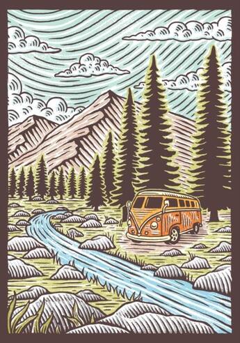 Couverture du livre « Great outdoors flexi journal » de Travis Pietsch aux éditions Chronicle Books