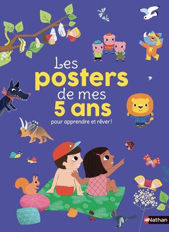 Couverture du livre « Les posters de mes 5 ans pour apprendre et rêver ! » de  aux éditions Nathan