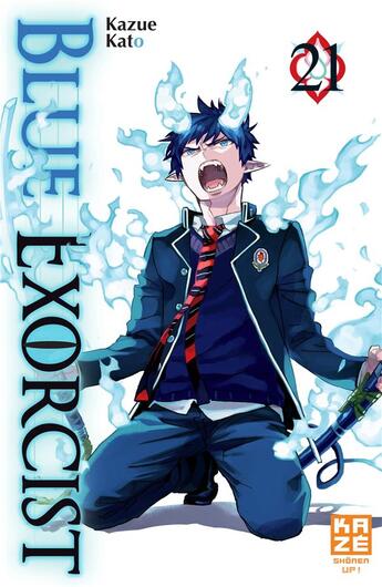 Couverture du livre « Blue exorcist Tome 21 » de Kazue Kato aux éditions Crunchyroll