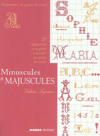 Couverture du livre « Minuscules et majuscules » de Valerie Lejeune aux éditions Mango