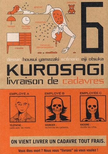 Couverture du livre « Kurosagi ; livraison de cadavres T.6 » de Eiji Otsuka et Housui Yamazaki aux éditions Pika