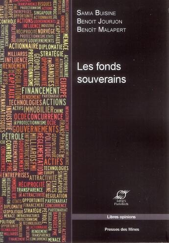 Couverture du livre « Les fonds souverains » de Jourjon/Buisine aux éditions Presses De L'ecole Des Mines