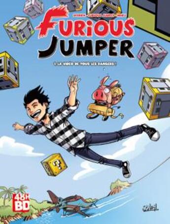 Couverture du livre « Furious jumper Tome 1 : la vidéo de tous les dangers » de Emmanuel Nhieu et Jean-Christophe Derrien aux éditions 48h Bd