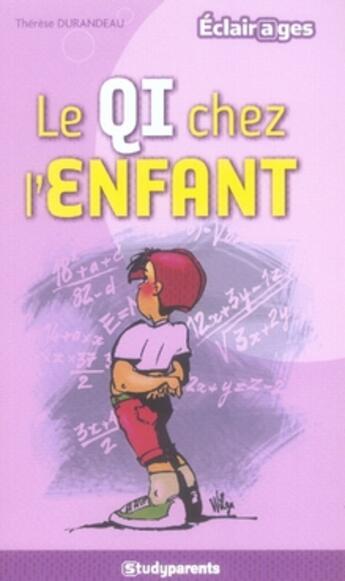 Couverture du livre « Le qi chez l'enfant » de Therese Durandeau aux éditions Studyrama