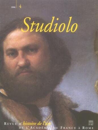 Couverture du livre « Studiolo 4 le portrait entre l'italie et l'europe » de  aux éditions Somogy