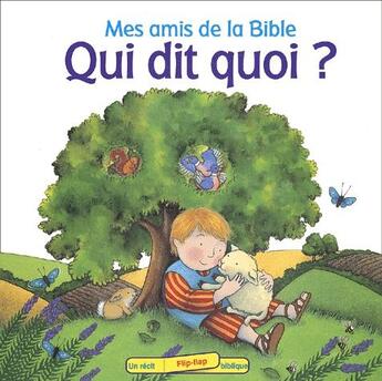 Couverture du livre « Qui dit quoi ? album flip-flap jusqu'à 3 ans » de  aux éditions Bibli'o