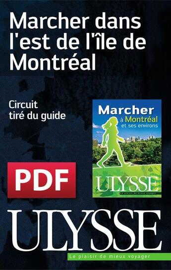 Couverture du livre « Marcher dans l'est de l'île de Montréal » de  aux éditions Ulysse