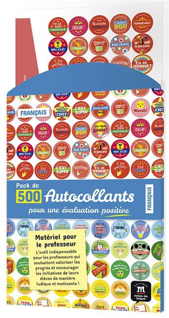 Couverture du livre « Pack de 500 autocollants pour l'evaluation en francais » de  aux éditions La Maison Des Langues