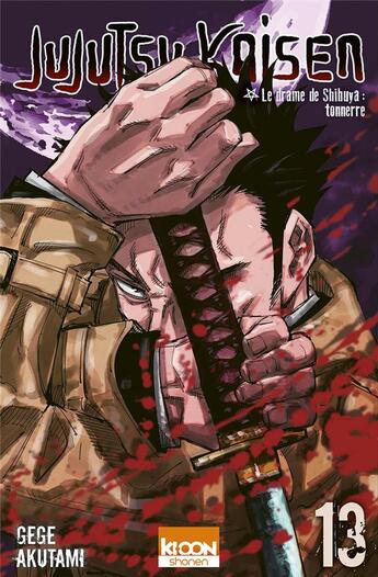 Couverture du livre « Jujutsu Kaisen Tome 13 : le drame de Shuibuya : tonnerre » de Gege Akutami aux éditions Ki-oon