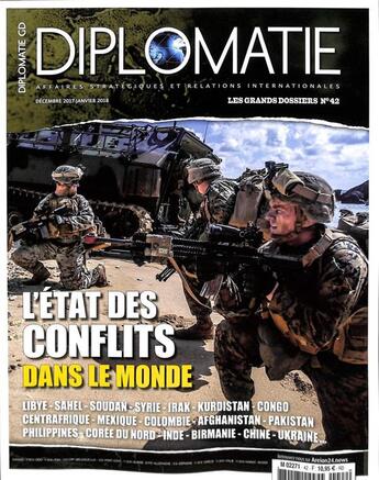 Couverture du livre « Diplomatie gd n 42- etat des conflits dans le monde decembre 2017/janvier 2018 » de  aux éditions Diplomatie